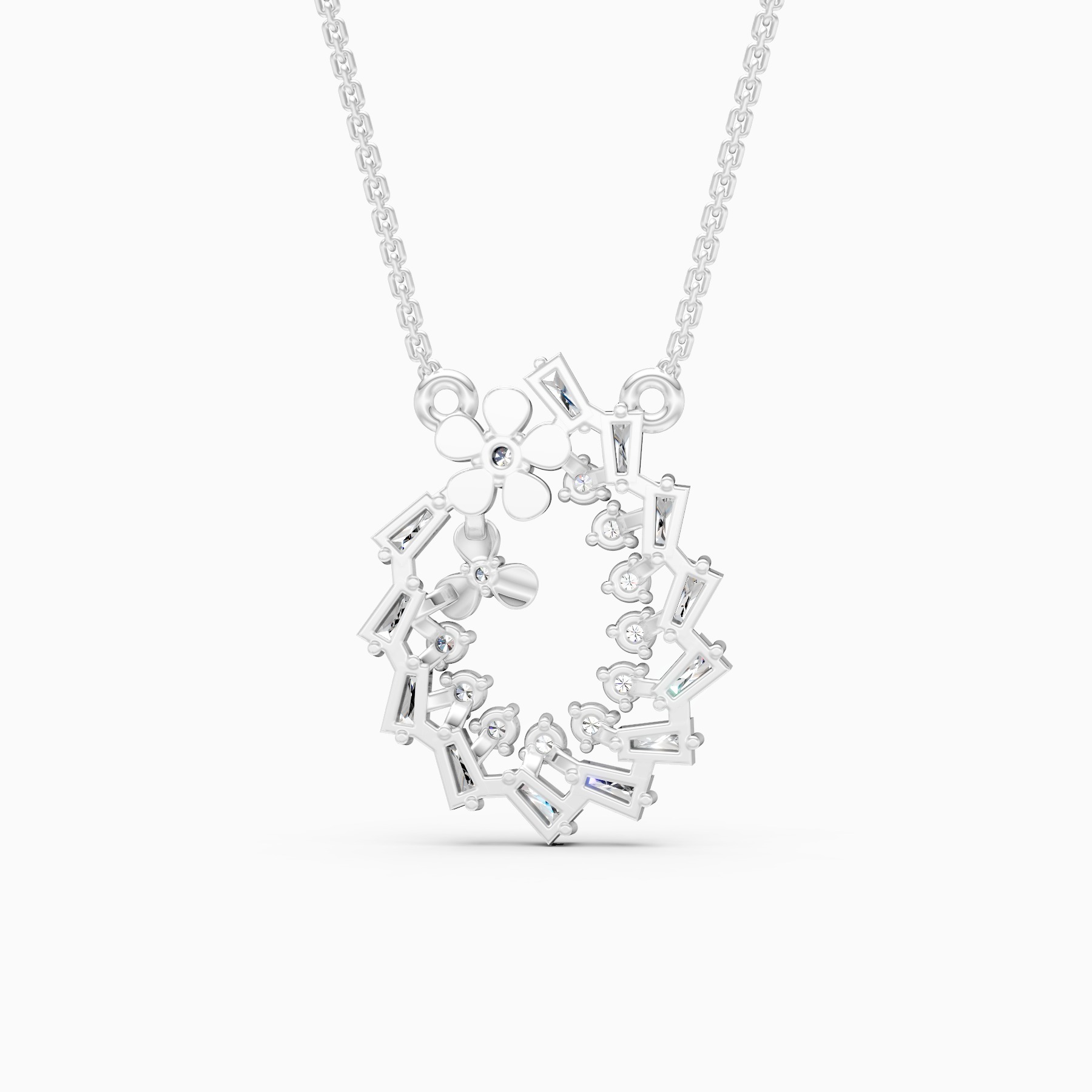 Intricate Spiral Lab Grown Diamond Pendant